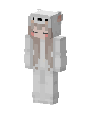 Polar Bear Hoodie skin, 3D preview