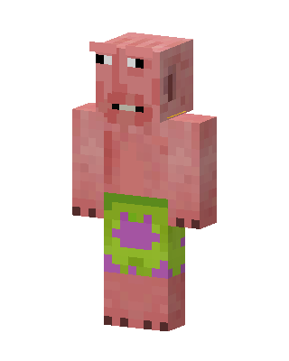 Patrick Star skin, 3D preview