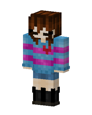 Frisk skin, 3D preview