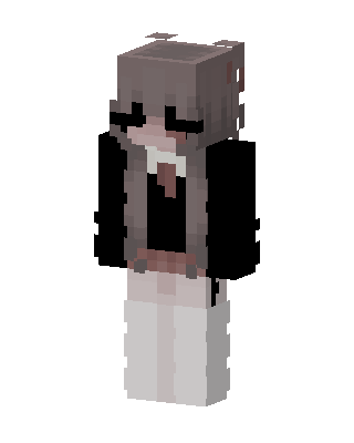 Sleepy Hoodie Girl skin, 3D preview