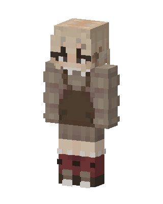 Cozy Cocoa Girl skin, 3D preview