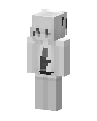 Monochrome Ghost Minecraft skin
