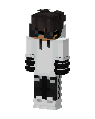 White Drip Boy skin, 3D preview