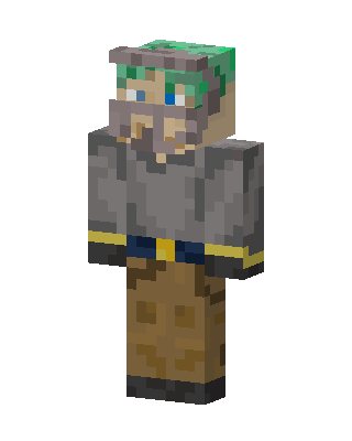 Grizzled Dwarf skin, 3D preview