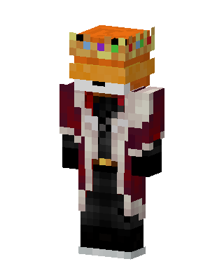 Ranboo With Crown skin, 3D preview