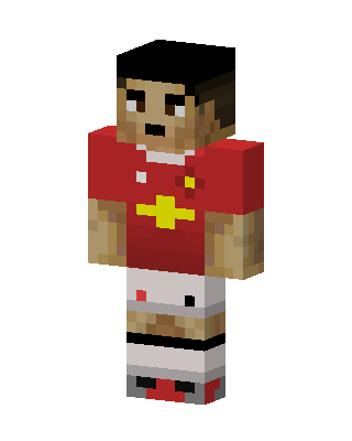 Red Football Player skin, 3D preview