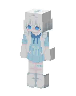Frost Maid skin, 3D preview