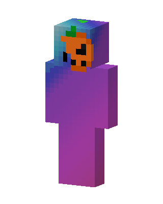 Pumpkin Head Minecraft purple skin