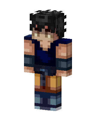 Goku skin, 3D preview
