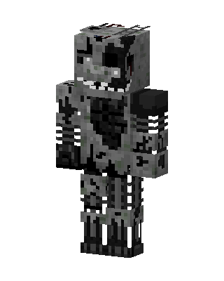 Gray Fighter skin, 3D preview