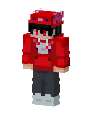 Red Player Boy skin, 3D preview