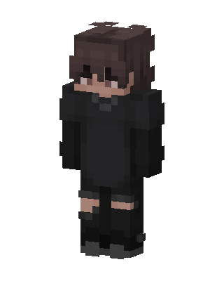 Black Emo Boy Minecraft goth skin