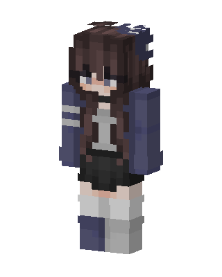 Midnight Hoodie Girl Minecraft skin
