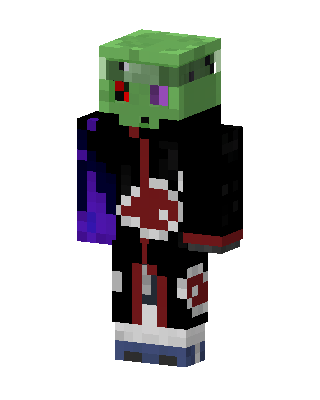 Black Villain Boy skin, 3D preview