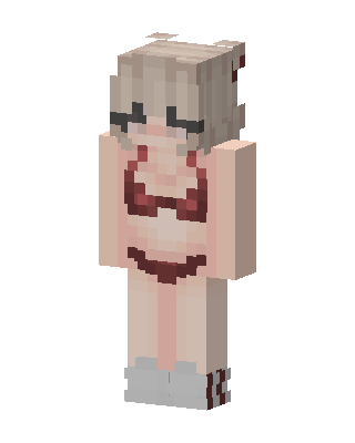 Pink Costume Girl skin, 3D preview