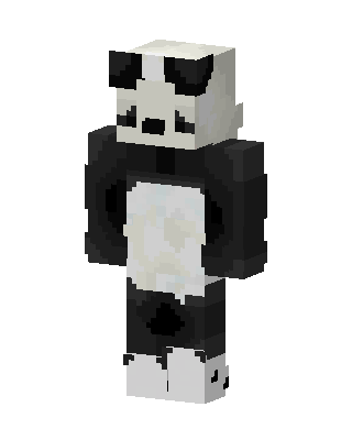 White Panda skin, 3D preview