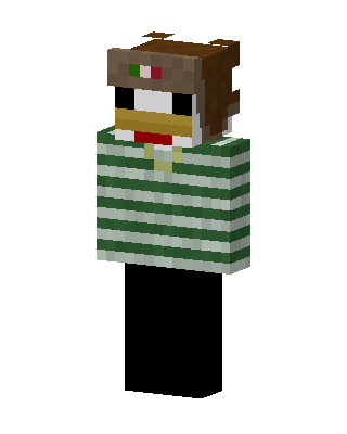 Green Costume Boy skin, 3D preview