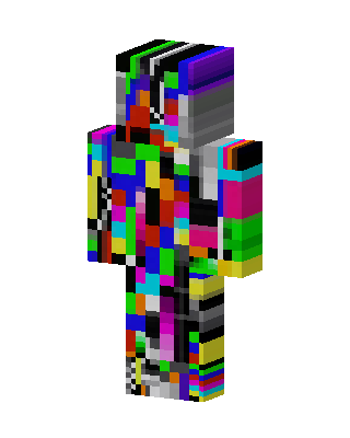 Glitch Static skin, 3D preview