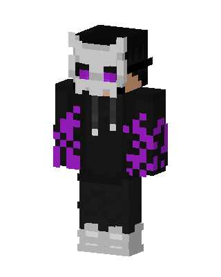 Purple Flame Hoodie Minecraft skin