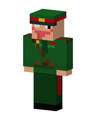 Green General Minecraft skin