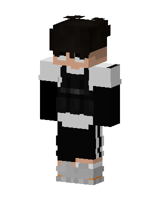 Black Student Boy skin, 3D preview