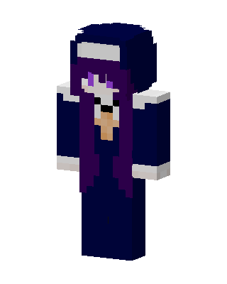 Blue Hero Girl skin, 3D preview