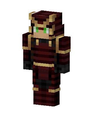 Crimson Samurai skin, 3D preview
