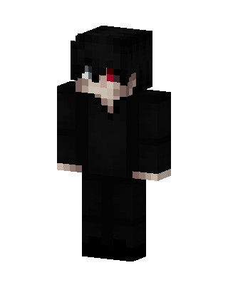Black Villain Boy skin, 3D preview