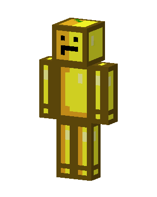 Gold Mob Boy skin, 3D preview