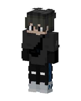 Shadow Hoodie Boy skin, 3D preview