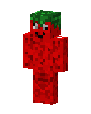 Red Holiday Boy skin, 3D preview