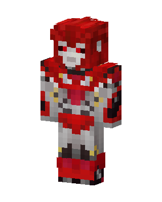 Red Hero Minecraft knight skin