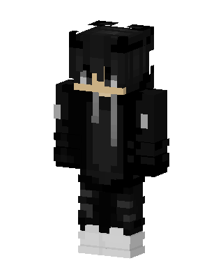 Shadow Hoodie Boy skin, 3D preview