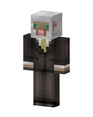 Sheep In Suit skin, 3D preview