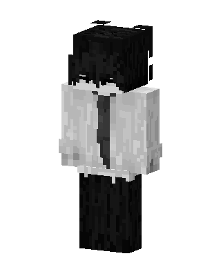 Monochrome Office Boy skin, 3D preview