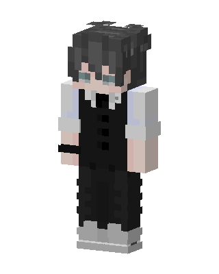 Monochrome Student skin, 3D preview