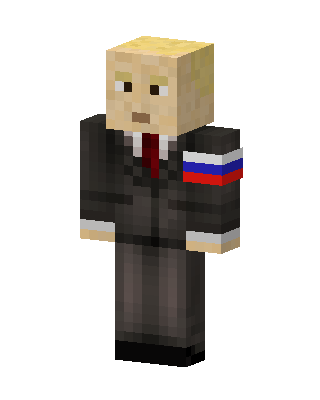 Black Suit Boy skin, 3D preview