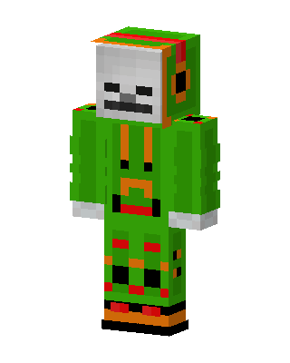 Skeleton Hoodie skin, 3D preview