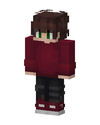 Red Player Boy skin, 3D preview