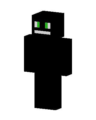 Black Glowing Villain skin, 3D preview