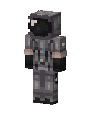 Gray Astronaut skin, 3D preview