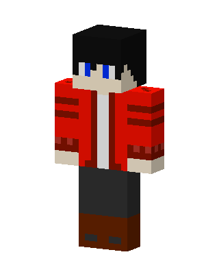 Crimson Jacket Boy skin, 3D preview
