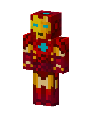Iron Man skin, 3D preview