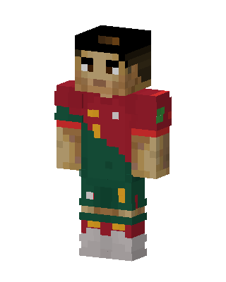 Red Green Striker skin, 3D preview