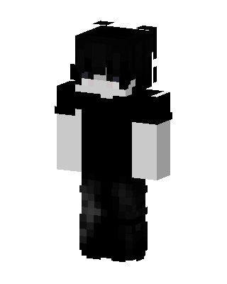 Monochrome Emo skin, 3D preview