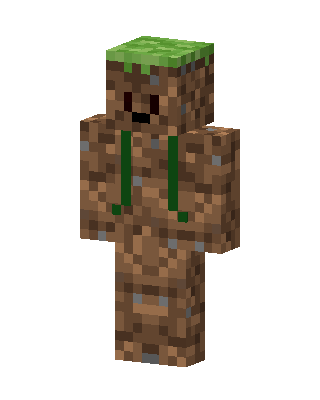 Dirt Block Buddy skin, 3D preview