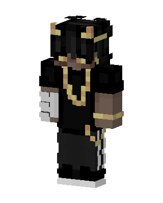 Golden Oni skin, 3D preview