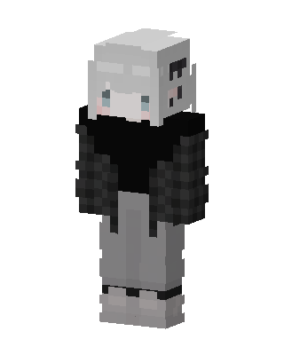Monochrome Hoodie skin, 3D preview