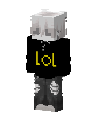 Lol Hoodie Boy skin, 3D preview