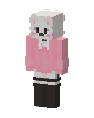 Pink Animal Girl skin, 3D preview